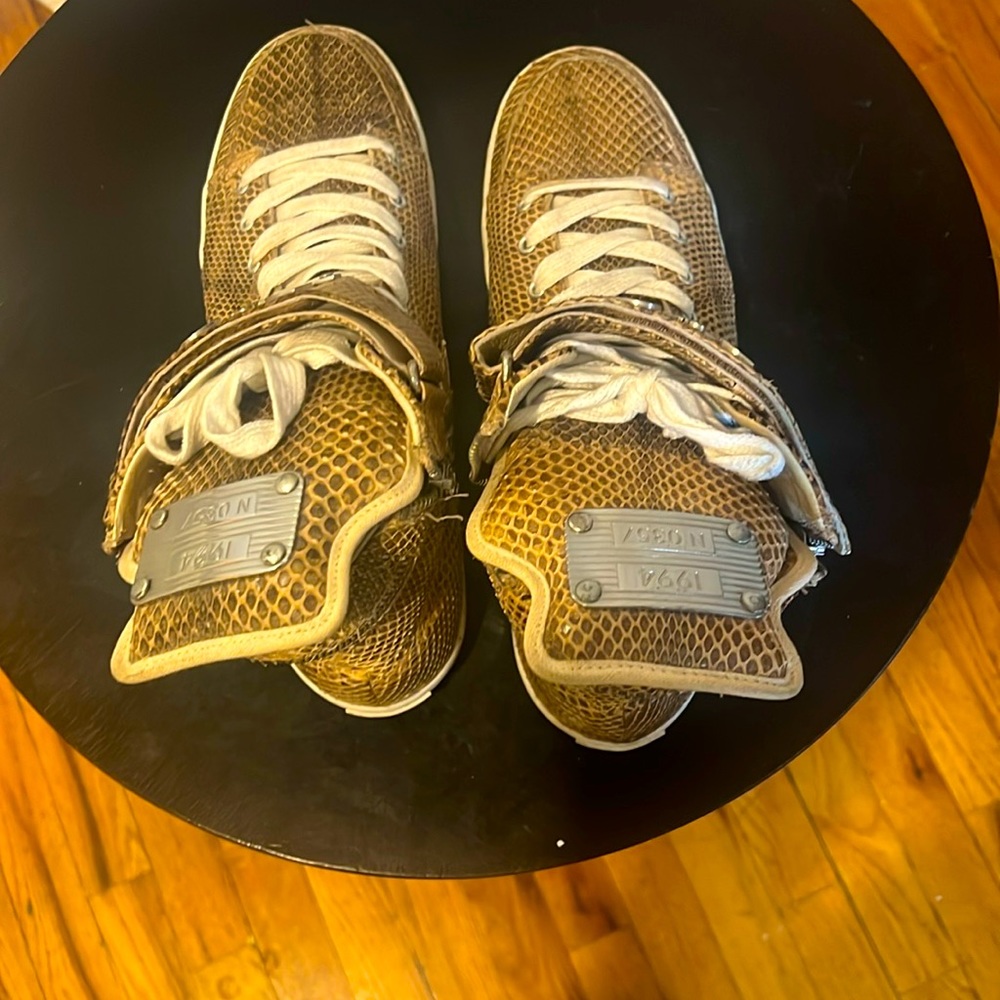 High end fashion high top sneakers